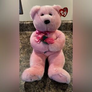TY Beanie Buddy - MOM the Bear (14 inch) - Mother’s Day Stuffed Animal Toy Pink